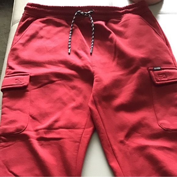 ZOO YORK 🛹 MEN’S SKATEBOARD XL RED 🛹DRAWSTRING WAIST w/ POCKETS JOGGER PANTS - Picture 9 of 10